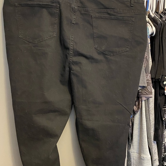 Ashley Stewart sequin black denim pants size 22 - Picture 4 of 4